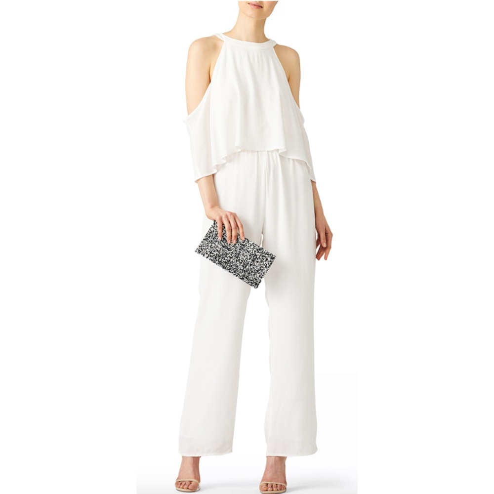 Sondra Roberts: Abstract Beaded Clutch